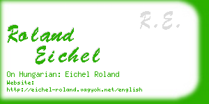 roland eichel business card